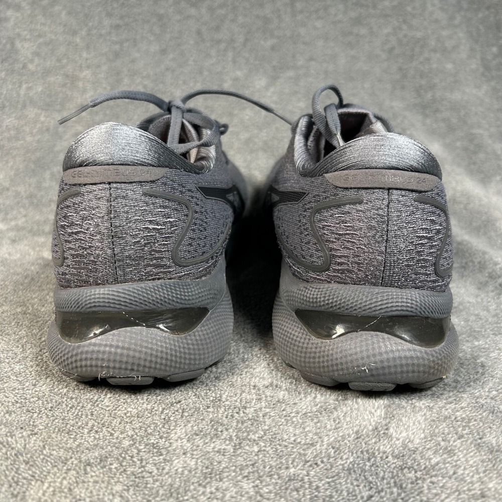 ASICS Gel-Nimbus 24 Mens Running Shoes Gray Sheet Rock Black 1011B359 Size 12 - Picture 6 of 13